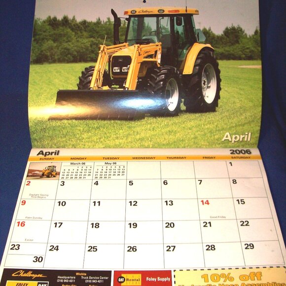 Vintage Caterpillar CAT Heavy Equipment Calendar - 13 mo. 2006 - Foley Equipment - Picture 1 of 2